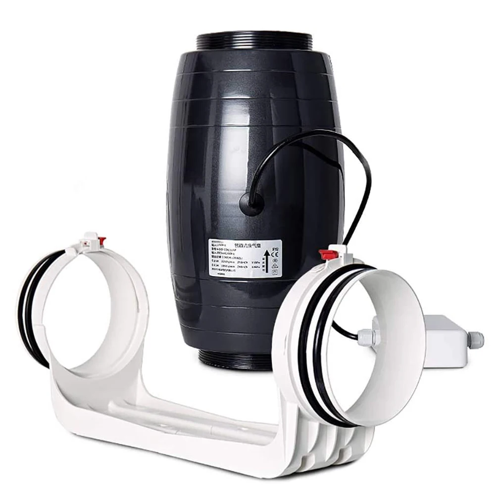 Silent Hydroponics Mixed Flow 6 Inch Inline Duct Fan for Grow Tent Ventilation