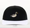 Black with while brim