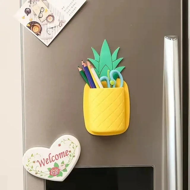 Bathroom Toothbrush And Comb Storage Rack Cartoon Pineapple Storage Box for Kitchen