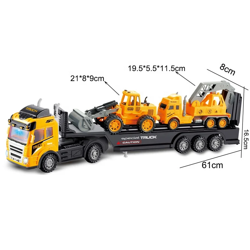 トラック型ラジコン　４台 ラジコン4CHrcトラックおもちゃ4機能リモコン大型トラック車