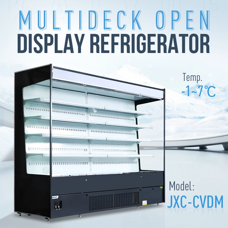 SUPERSNOW Retail Refrigeration Equipment Display Open Cooler