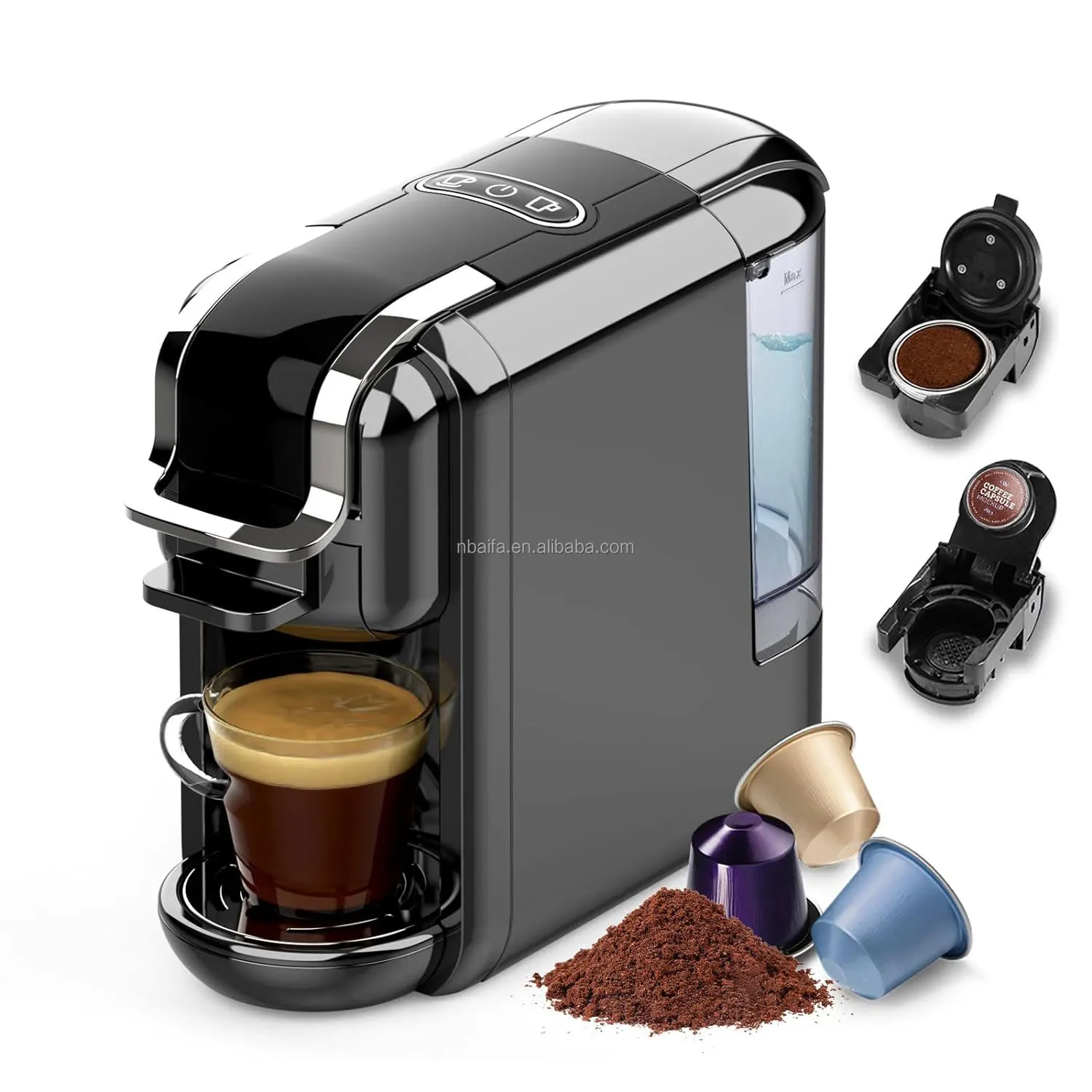 Aifa Full Function Commercial Household Digital Button Espresso Machine With Milk Frother Smart Coffee Maker with Milk tank