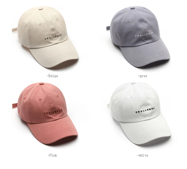 Custom Blank Plain Pink Baseball Cap Embroidered Women Men 6 Panel Sport Cap Fitted Baseball Hats
