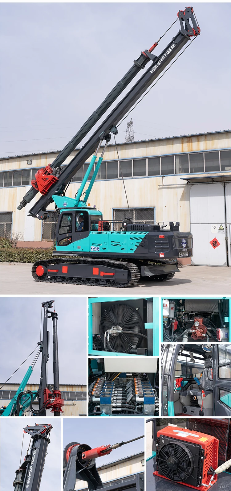 Hf30+ Crawler Rotary Drilling Rig/30m Piling Rig/pile Driver/mine