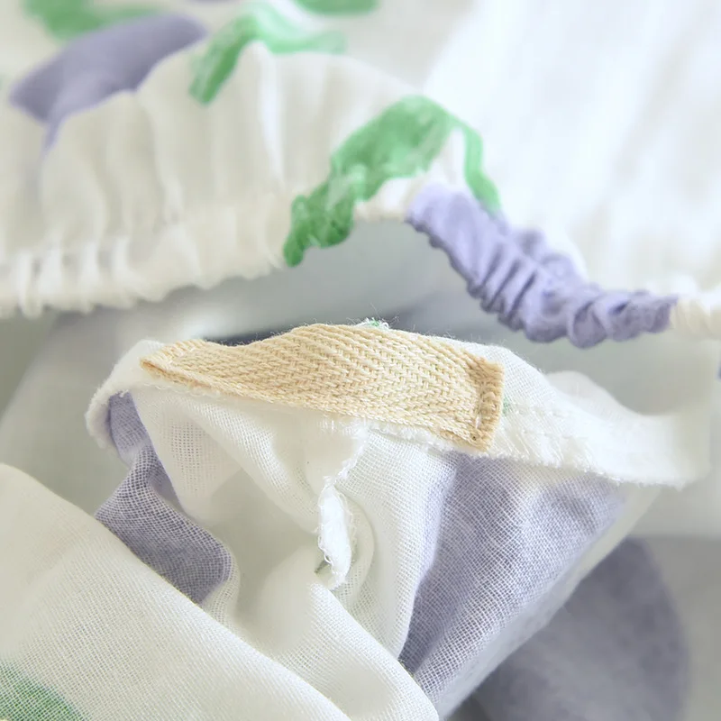 Wholesale Of Doublelayer Gauze Pajamas Women's Cotton Longsleeved