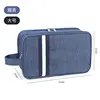 Large Navy Blue Multi-Layer Toiletry Bag