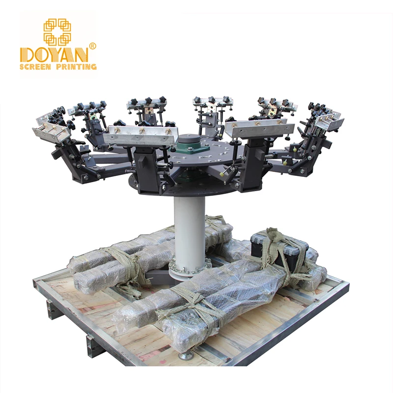 8 Color 8 Station Rotory Fabric Screen-printing Machine t Shirt  Screen Printing Ribbon Machine  Prices Pakistan for Sale