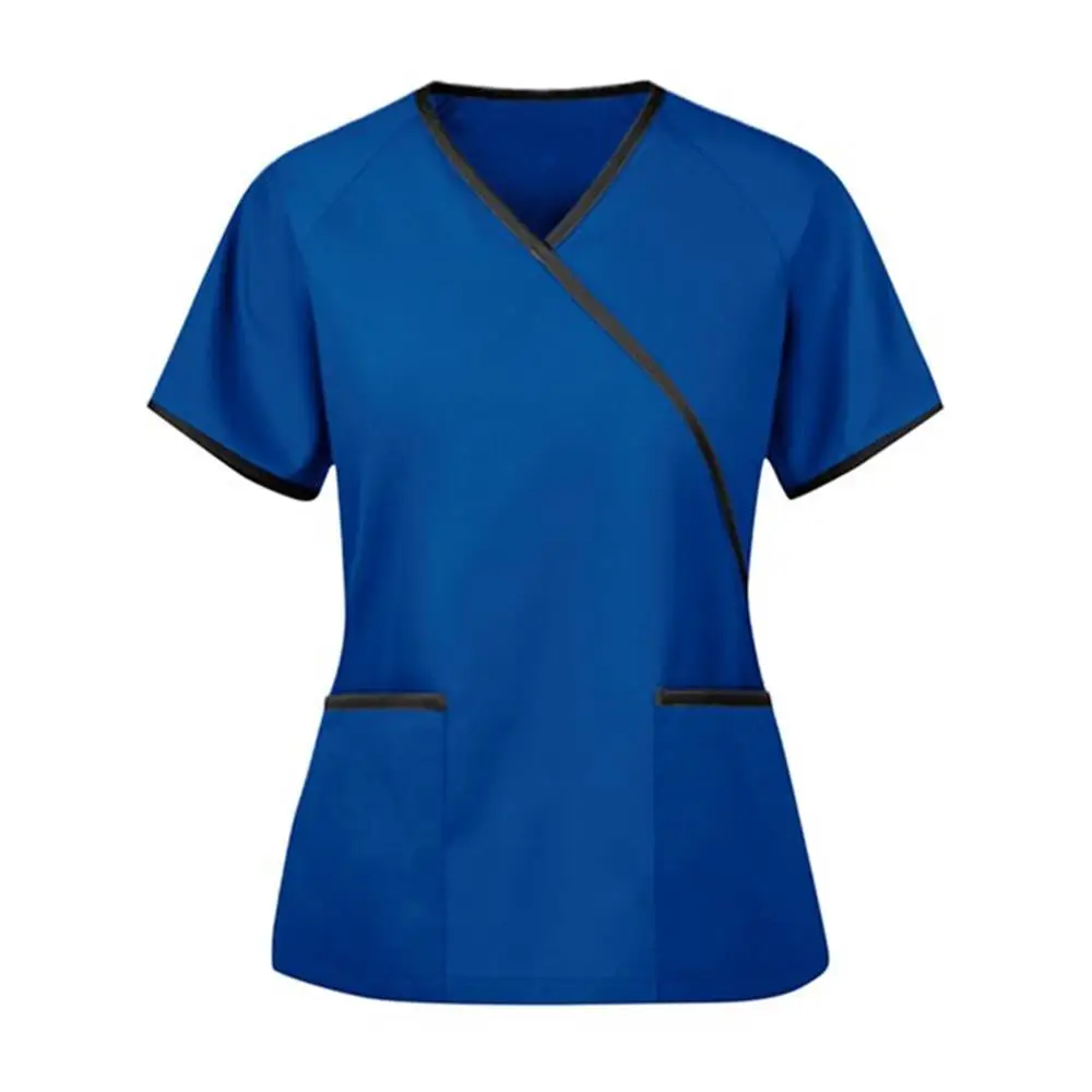 High Quality Custom Hospital Medical Classic Nurse Uniform Scrub Top