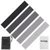 Gray unmarked elastic band set + cloth bag