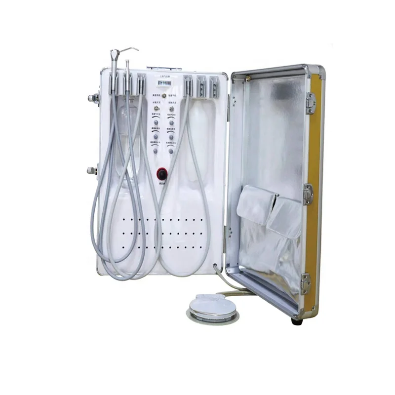 Suitcase mobile portable dental unit Standard configuration Built-in air compressor