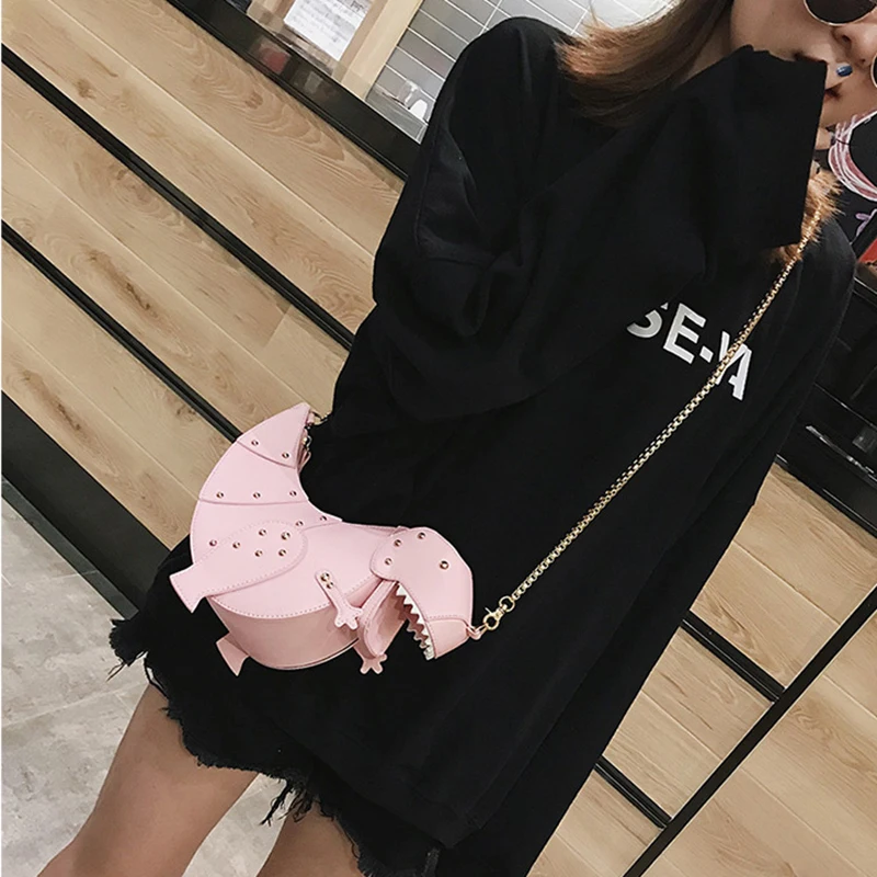 Triceratops Mini Crossbody Bag Rivets 3d Dinosaur Purses Pu Leather ...