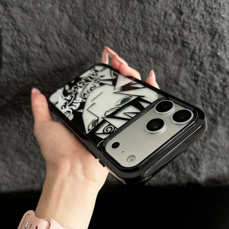 Fashion transparent UV print cartoon gojo jujutsu kaisen anime mobile phone case for iPhone 11 12 14 15 16 17 pro max
