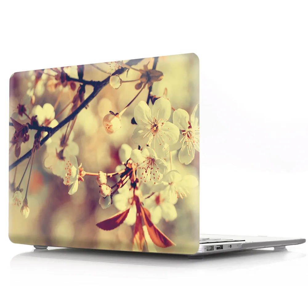 Eco Friendly Beautiful Flower PC Custom Hard Laptop Case Cover for Macbook Pro air 11 12 13 15 M1 A2338 Laptop Hard case