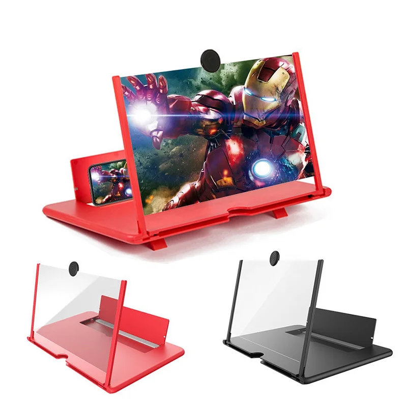 3d Mobile Cell Phone Screen Magnifier Tv Hd Video Amplifier Display 12 Inch  Magnified Enlarger Home Theater 12 Inches For Iphone - Buy Portable 3d Hd  Magnifying Mobile Cell Phone Enlarge Screen