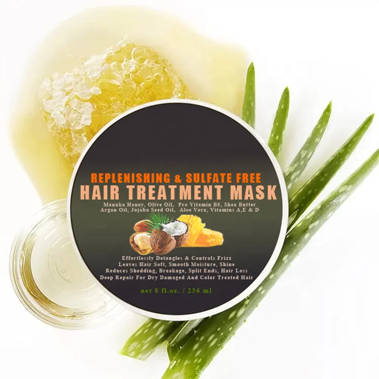 Шампунь для глубокого ремонта и кондиционер маска волос с сырым медом оливковым маслом восстановления блеска