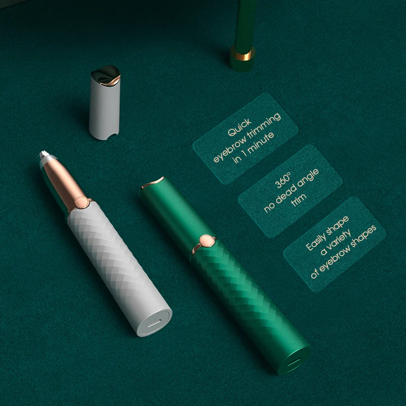 Профессиональный модный роскошный электрический мини-триммер для бровей в носу