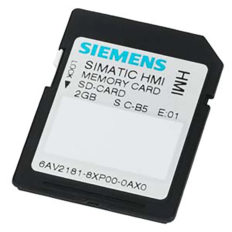 6AV2181-8XP00-0AX0 การ์ดหน่วยความจำ SIMATIC SD 2 GB Secure Digital Card สำหรับอุปกรณ์