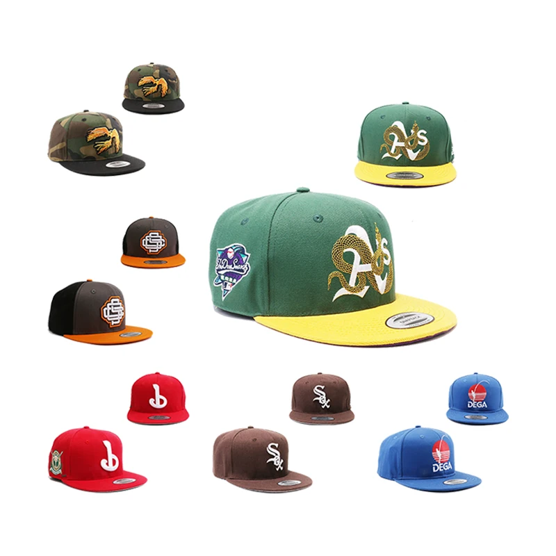 Custom Fitted Hat Unstructured Snapback Cap Yupoong Puffy 3d Puff