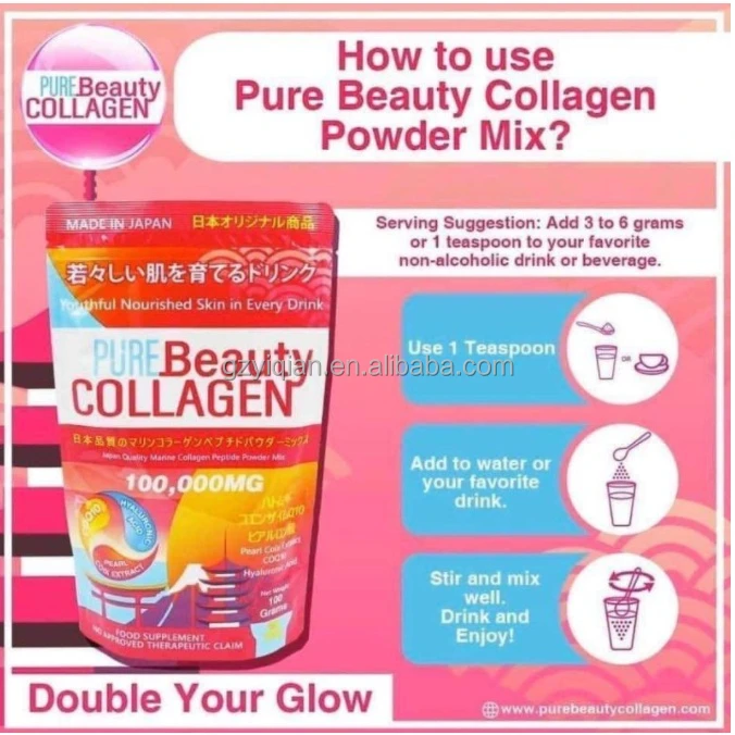 Collagen Drink Original Pure Beauty Collagen Powder Marine Collagen