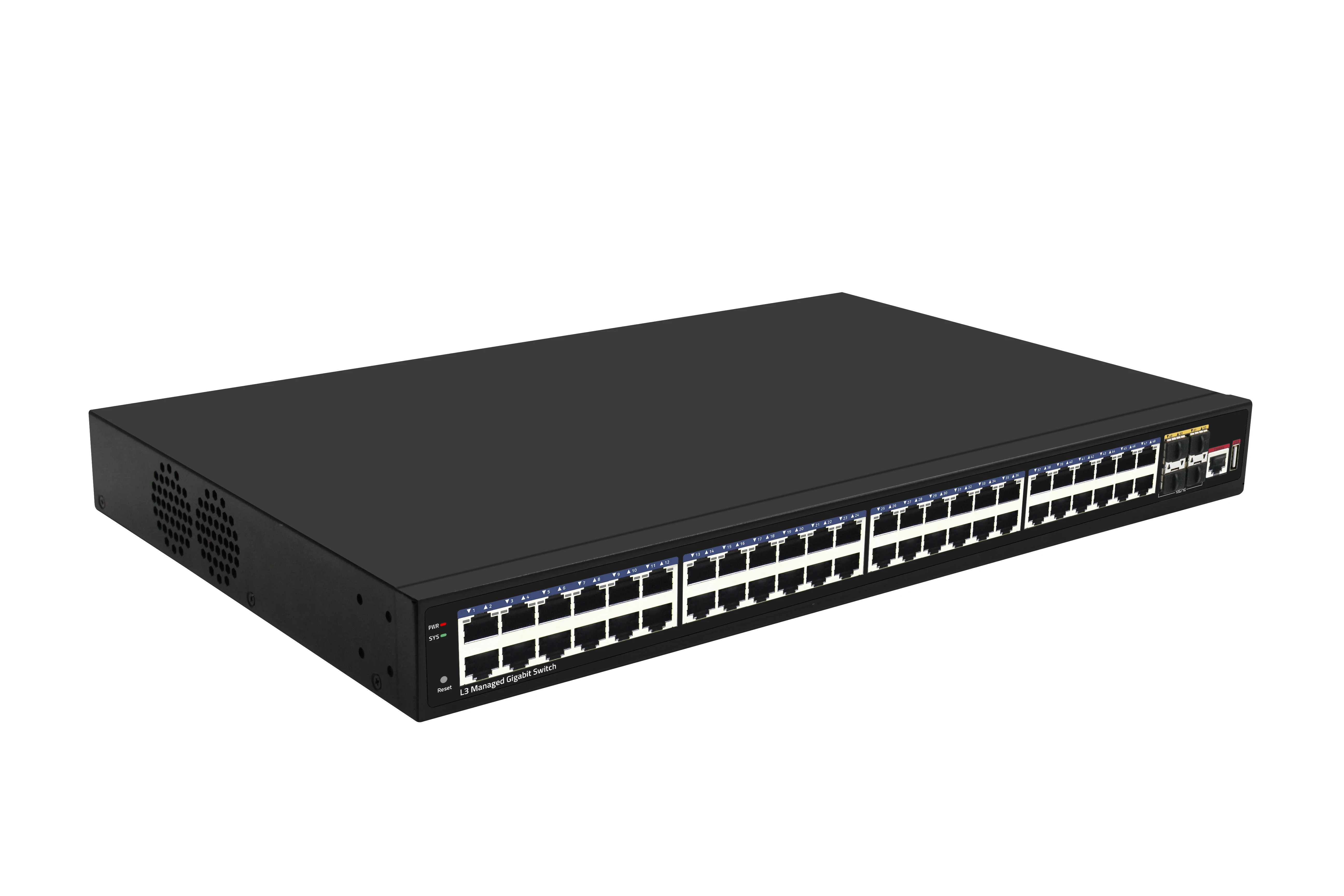 Управляемый коммутатор Ethernet с 52 портами 10G Uplink 48 портов Gigabit Layer 3