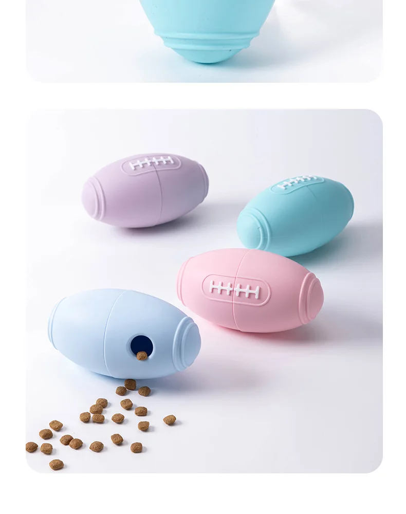 New Food Grade Silicone Pet Toy Dog's Grinding Ball Puzzle Toy with Leakage Ball Anti-Slip Silicone Pet Supplies manufacture