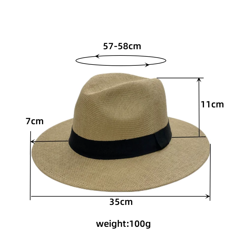 Wholesale Plain Custom Sun Hats Cowboy Customizable Logo Paper Straw ...