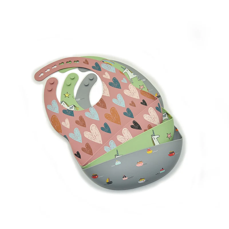 BPA бесплатно водонепроницаемый силиконовый детский нагрудник с пищевым ловцом детские силиконовые нагрудники для кормления