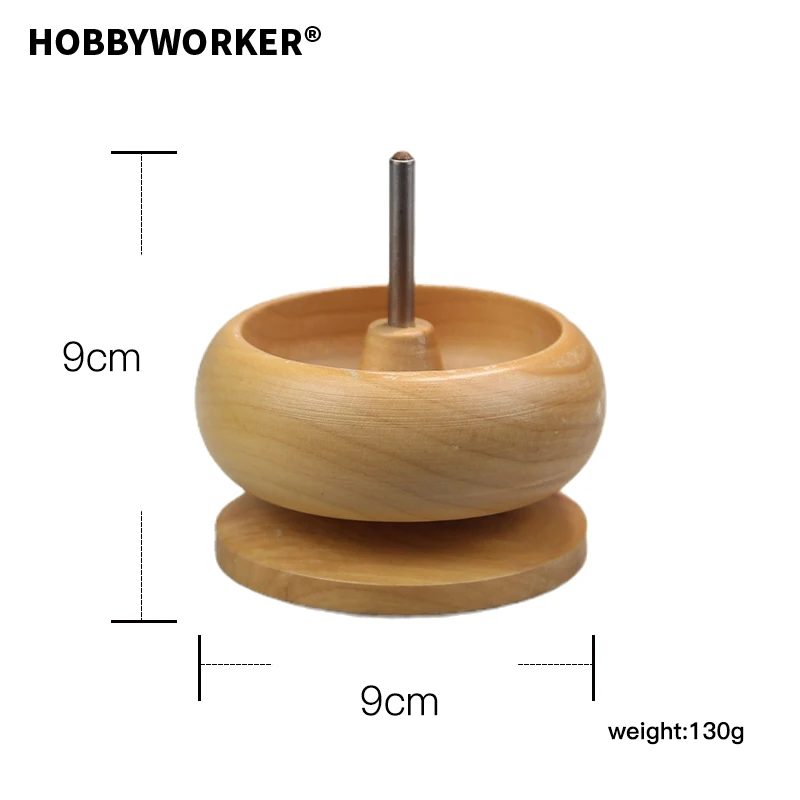Hobbyworker Manual Wooden Bead Spinner Simple Jewelry Making