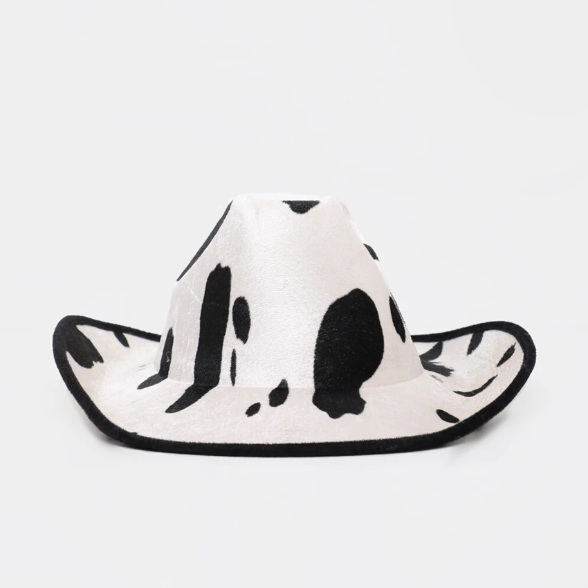 cow print western hat