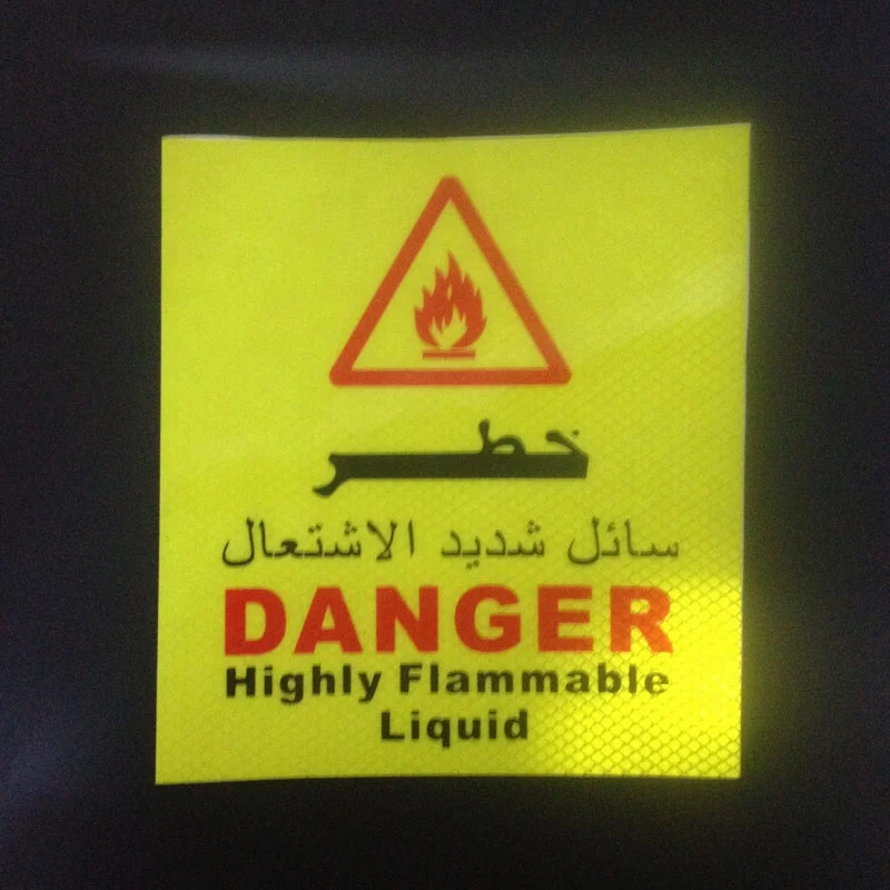High Intensity Prismatic Reflective Sticker Diamond Grade for Printing Use as a Warning