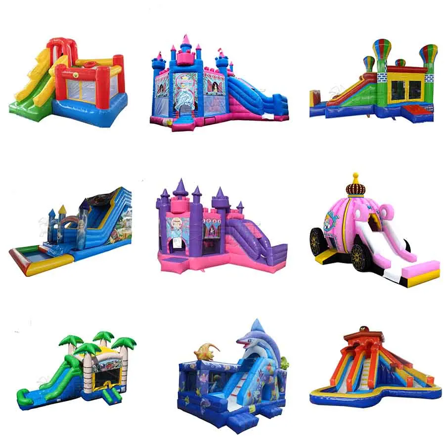 Water Ripple Inflatable Bouncing Bed with Slide Factory Direct Sale Hot Sale with Good Quality and Low Price Made in China