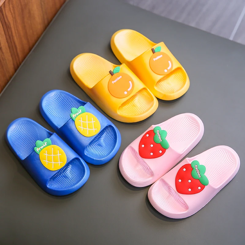 
Мультяшные детские тапочки для детей, необычные детские летние тапочки для девочек, детские сандалии-слайды 