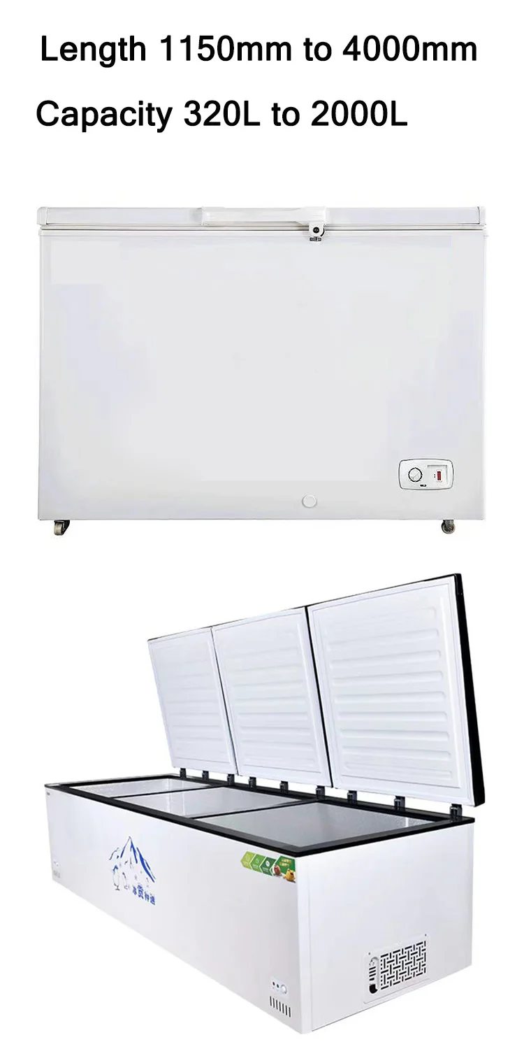 Chest Freezer Single Top Door Deep Commercial Freezer Chest Large