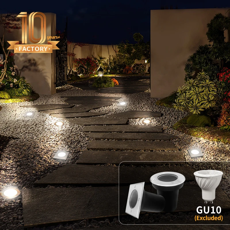 Square Inground Lights Ip65 Led Inground Light Gu10 Waterproof Rgb