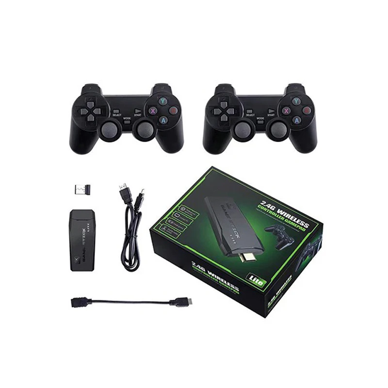 Console Rétro M8 64Go Sans Fil – Plus De 20 000 Jeux, Sortie HDMI 4K, 2 Manettes 2,4 GHz
