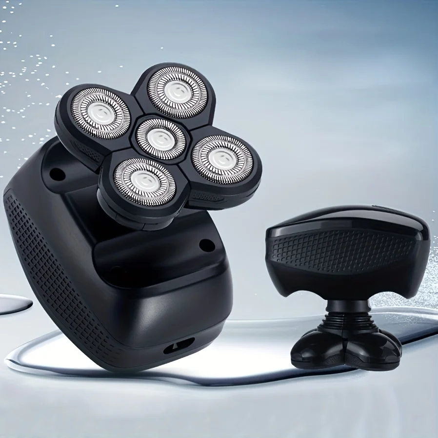 6-in-1 전기 면도기, USB 전원 공급, 가정용 및 RV용 트리머, 대머리, 코털, 성가시, 귀털, 수염 정리 가능