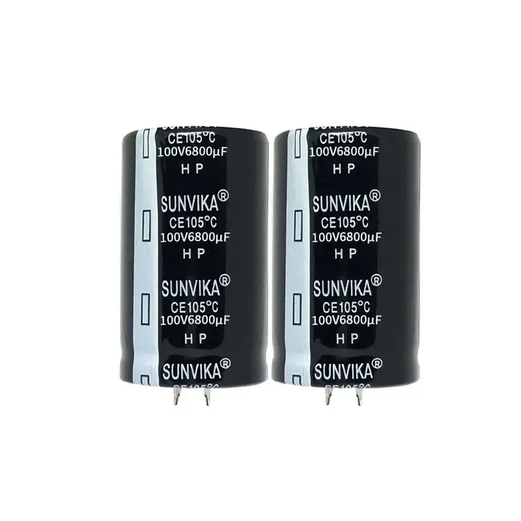 High Performance 100V 6800UF Aluminum Electrolytic Capacitors for Frequency Converters