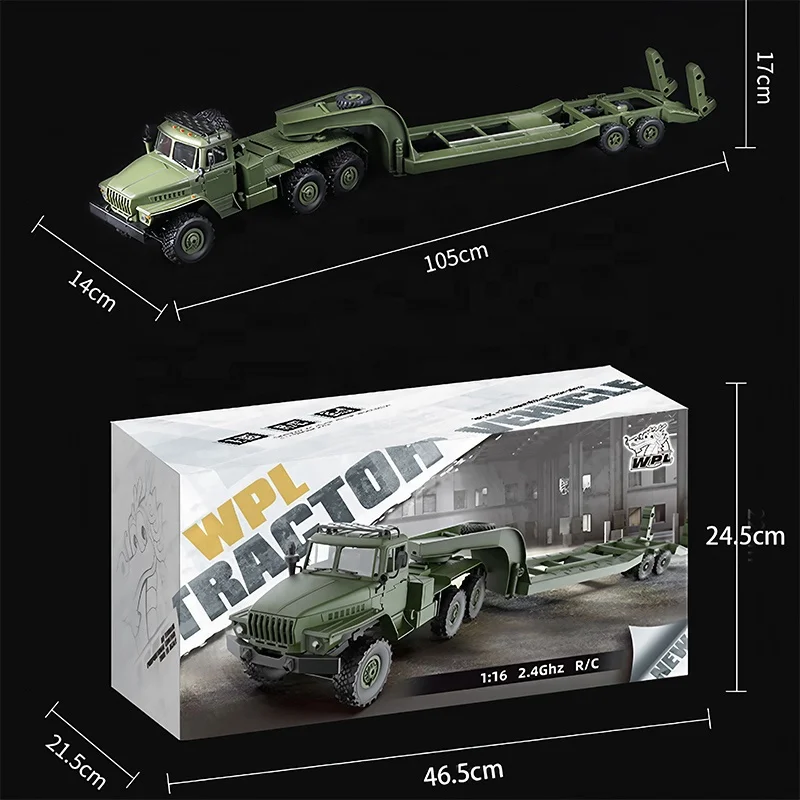 WPL B36-3 Ural 1/16 Scale 6WD RC Military Truck - Off Road Crawler