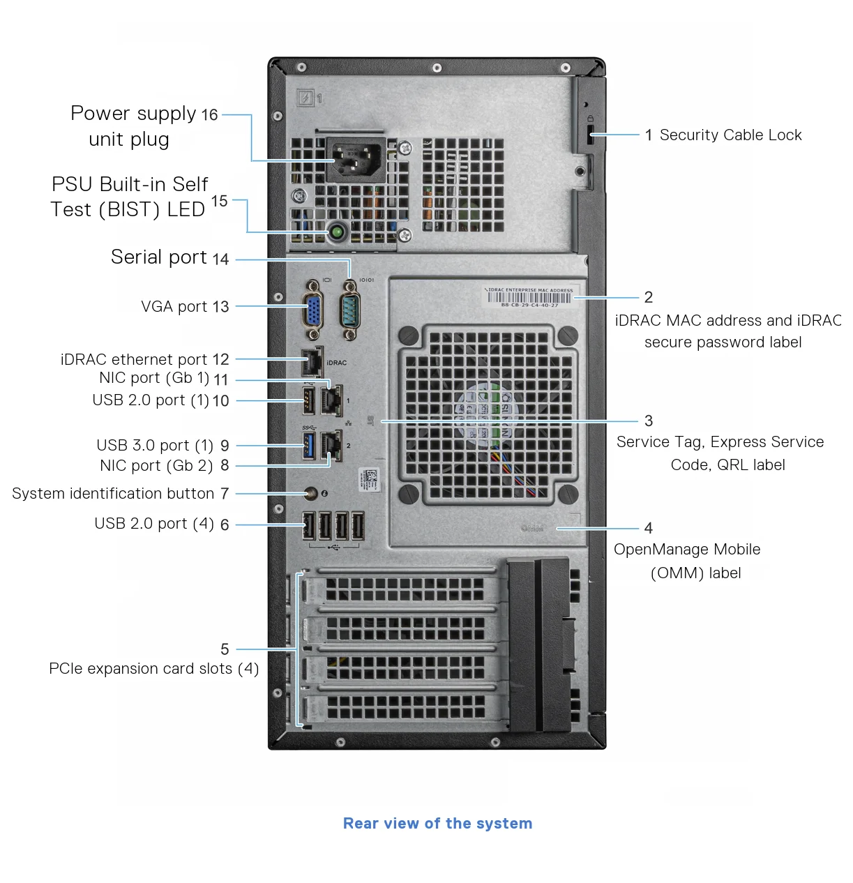 Poweredge T150 E-2324g 3.1ghz 8m 4c/4t(65w) 3200 Mt/s 16g-ddr4-3200 3*1 ...