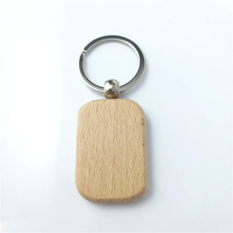Wholesale Blank Beech Wood Laser Engraving Custom Logo Shape Wooden