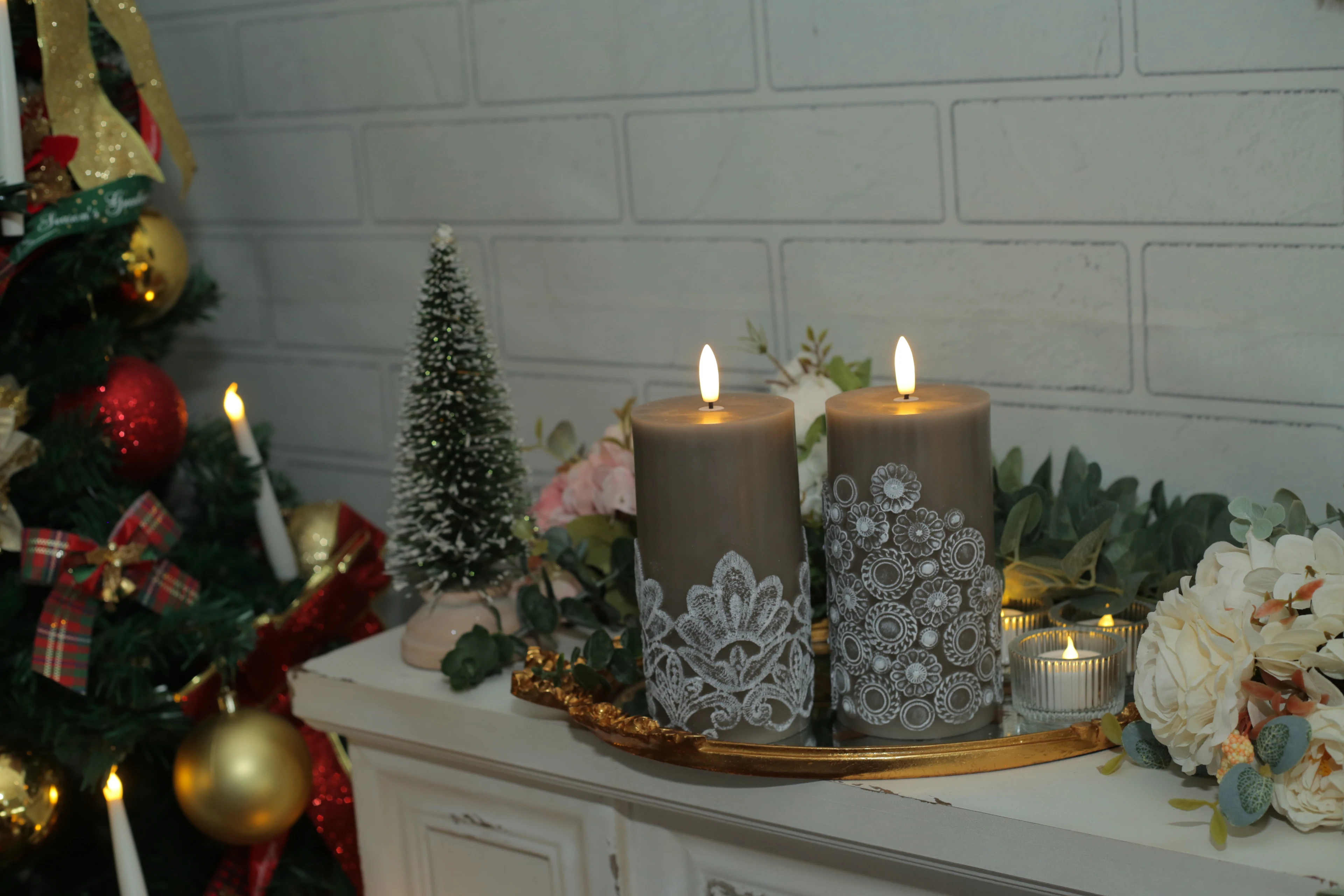Beautiful Design Led Artificial Flickering Flameless Candle Light Moving 3D Wick Led Candles