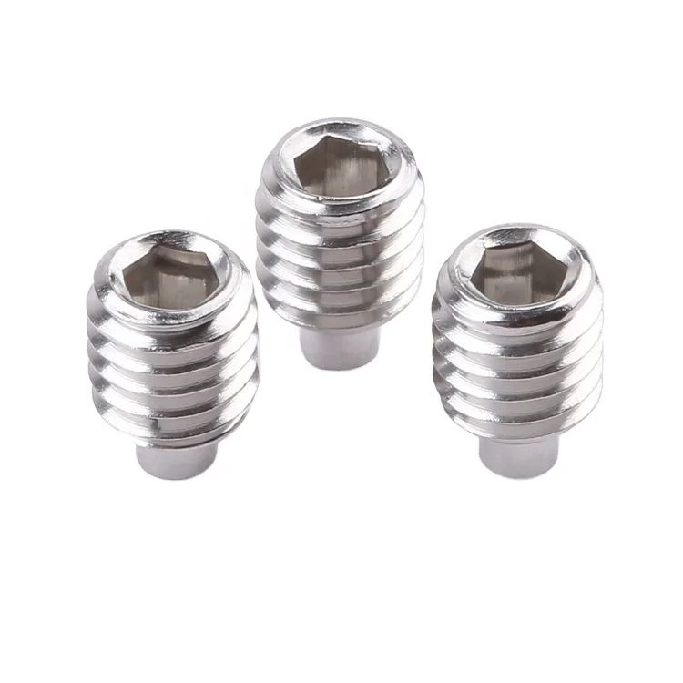 Non-standard customization hex socket set screw machine screw stainless steel SS304 316 plain