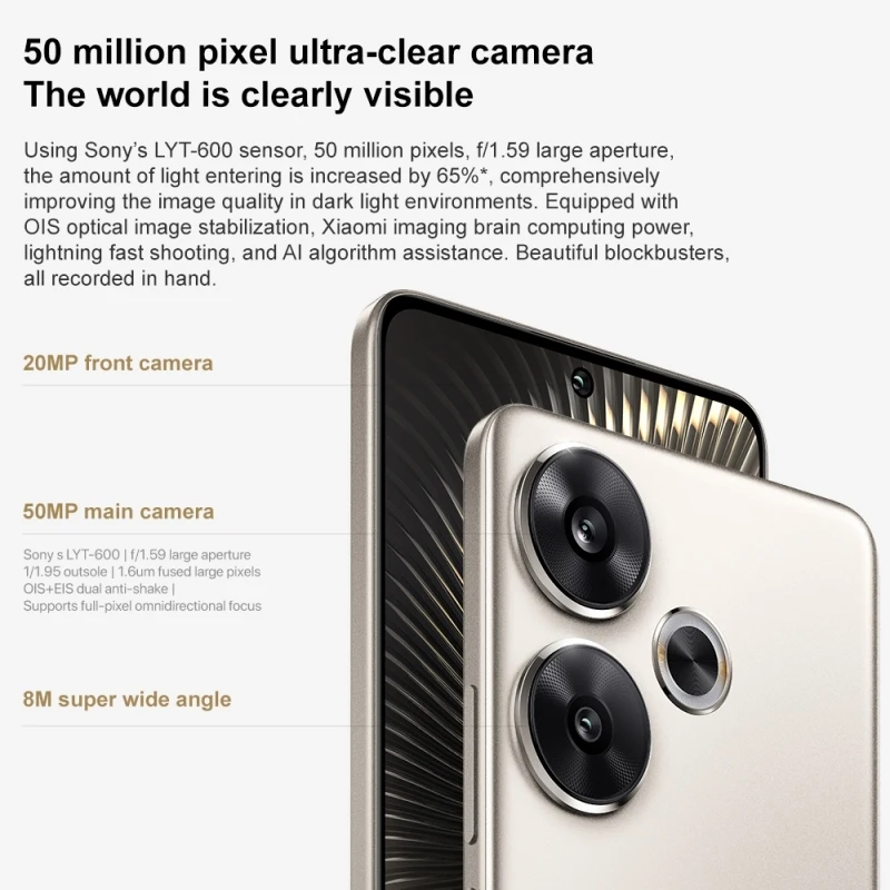 Xiaomi Redmi Turbo 3 Smartphone: 16GB RAM, 1TB Storage, 6.67