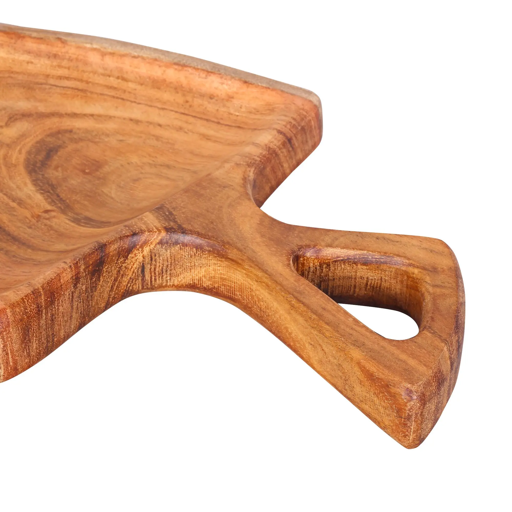 product charcuterie board with handle acacia wood live edge rustic wooden serving tray for cheese snacks farmhouse kitchen decor-5