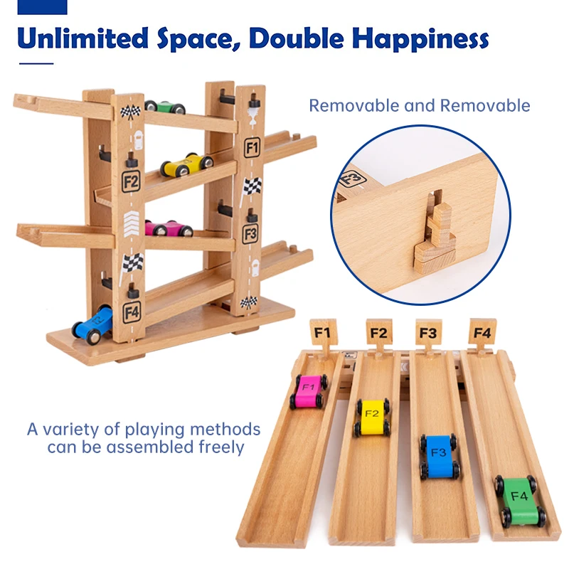Magnetic Marble Run Hape Crazy Rollers Stack Track Wooden DIY