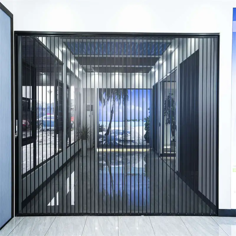 Security Screen Aluminum Profile Security Mesh Retractable Mesh Aluminum Perforated Mesh Folding Screen Sliding Door