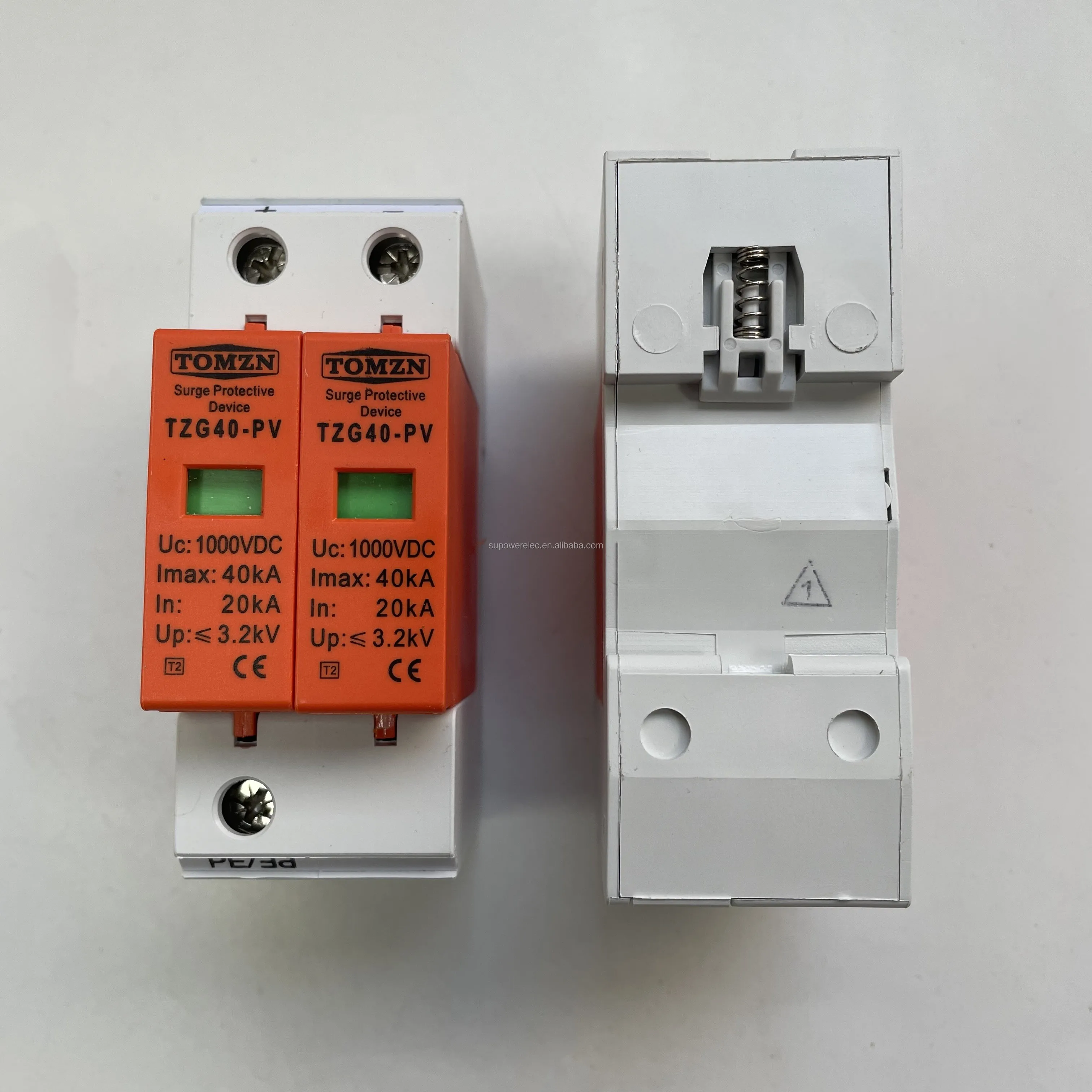 Tomzn Spd Dc 1000v 20ka~40ka House 2p 2 Pole Surge Protector Protective ...