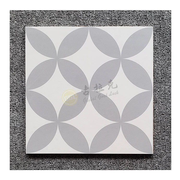 Square Pattern Porcelain Grey And Black Porcelain Mosaic Tile