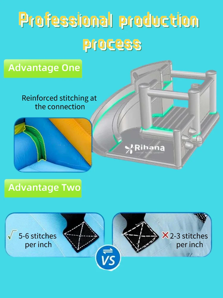 2024 Outdoor Inflatable Kids Playground Pvc Air Bounce Combo Multi Play