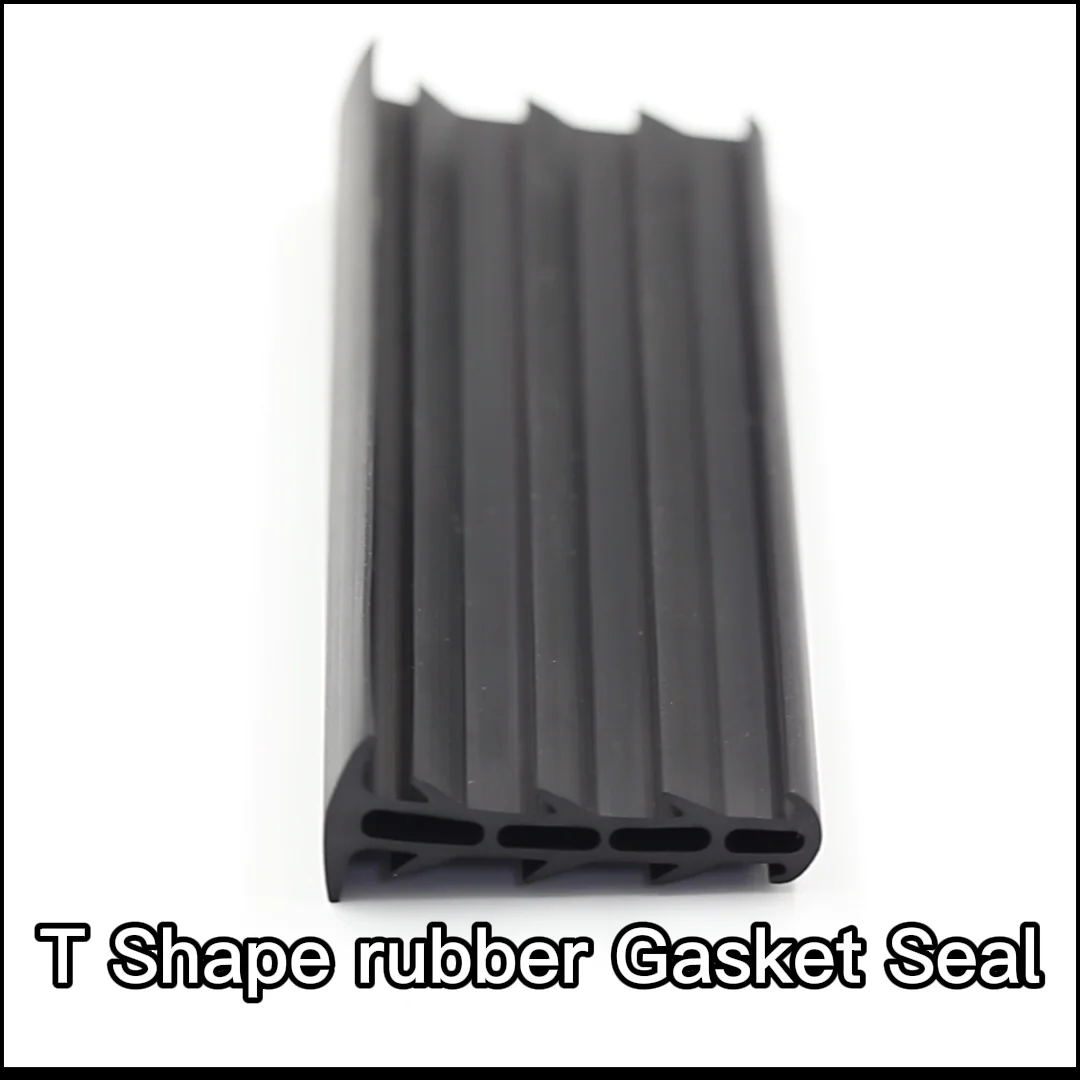 Customized Extruded Rubber Edging For Sheet Metal Seal Strip T Shape